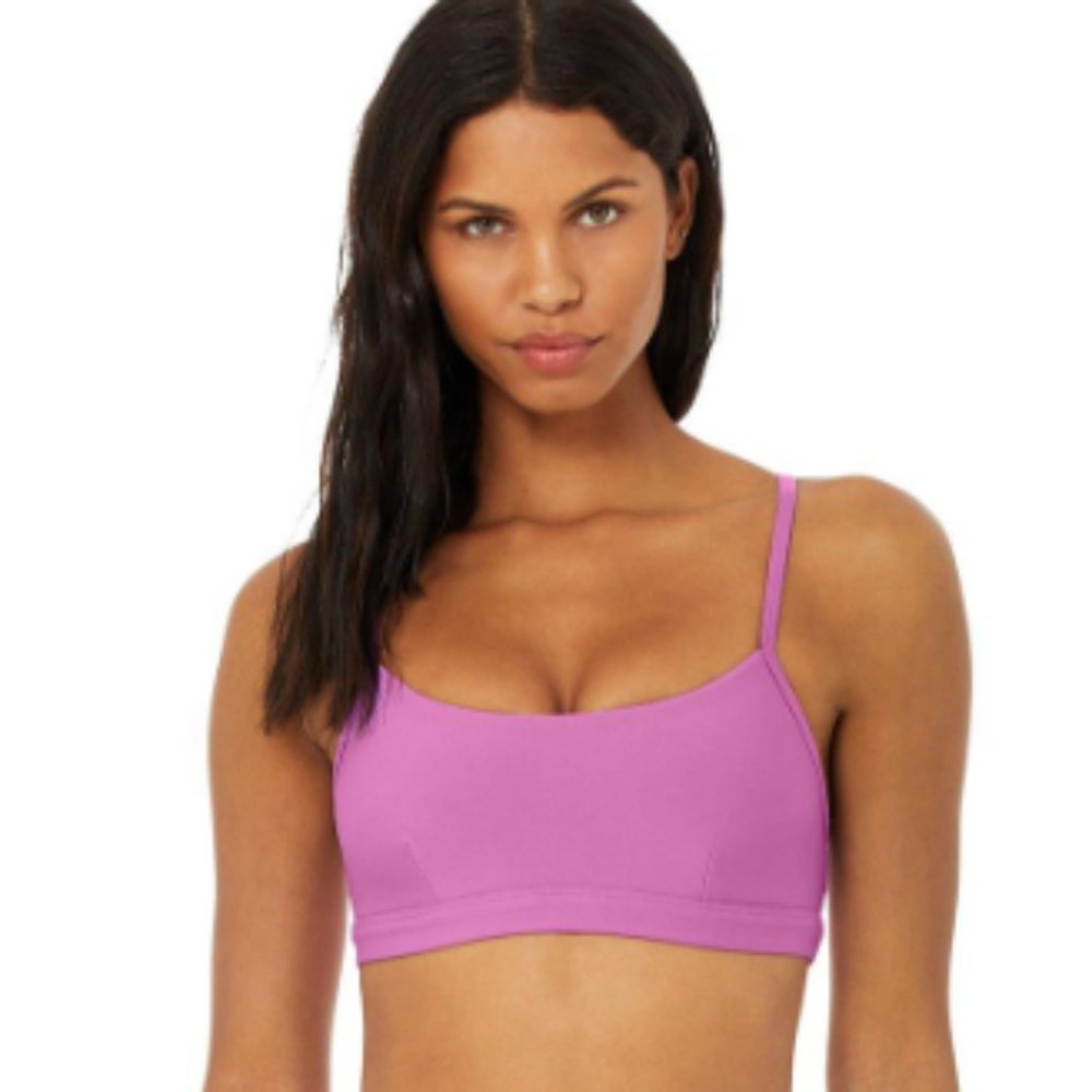 ALO Yoga Lilac Pink Strappy Sports Bra